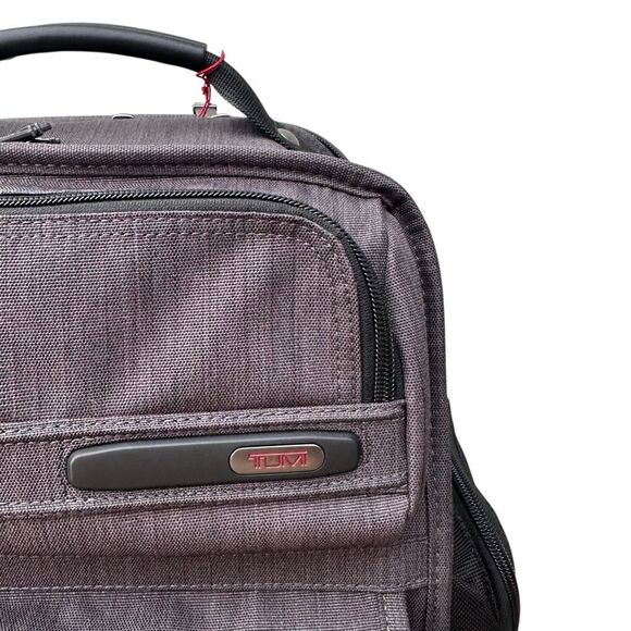 TUMI $550 16.5" Brief Backpack luggage carry on gray NWT - Picture 4 of 6